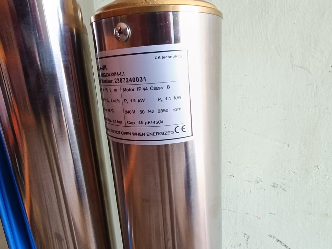 Cigma UK 1.0hp 32M Head Submersible pump - Image 1